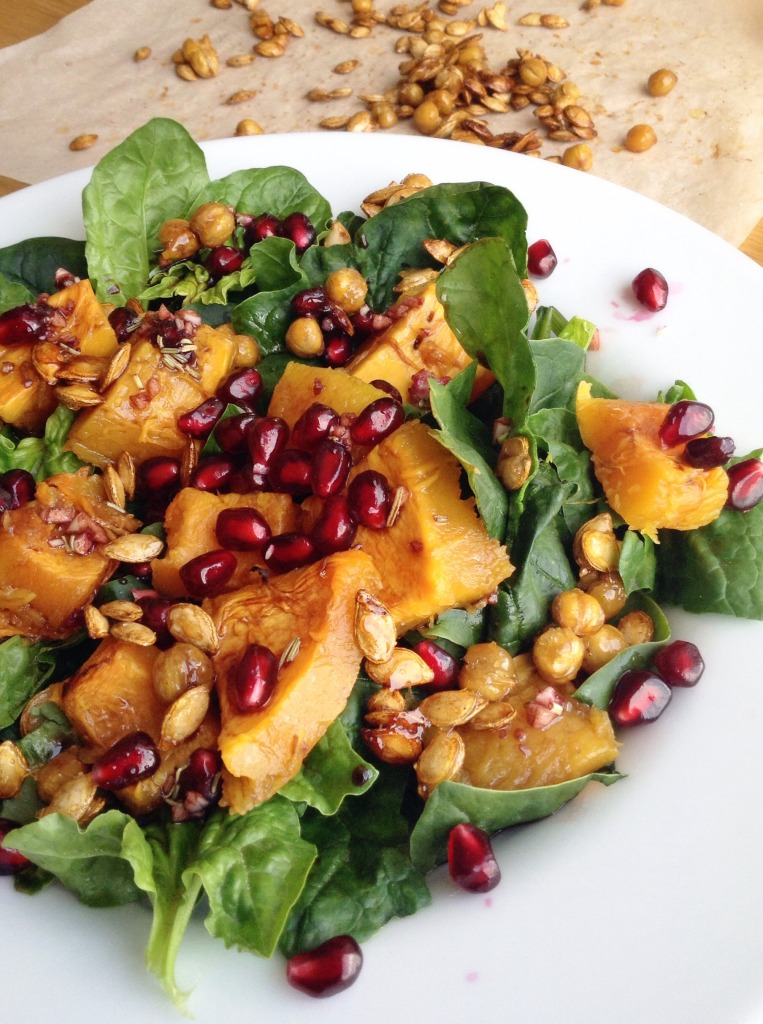 roasted butternut squash salad