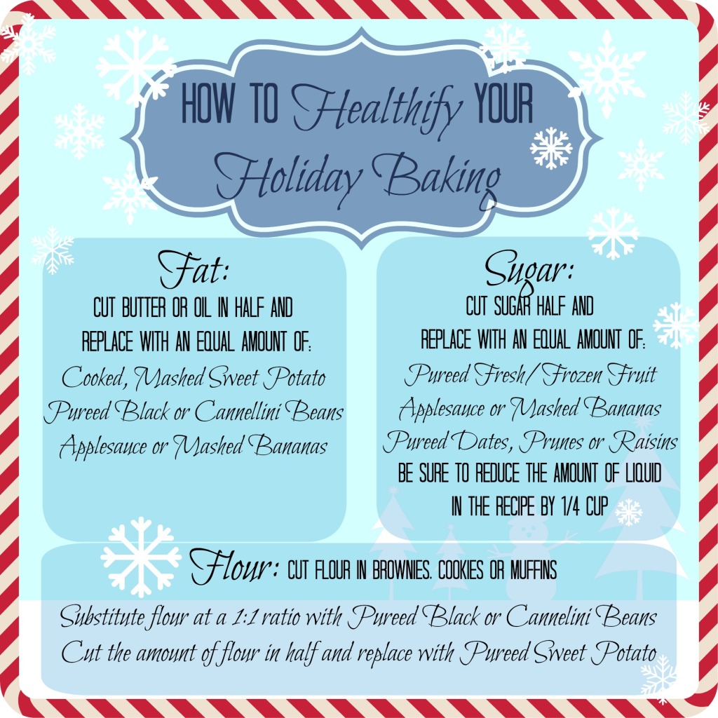 Tips to make holiday baking healthier using sweet potato, beans and fruit