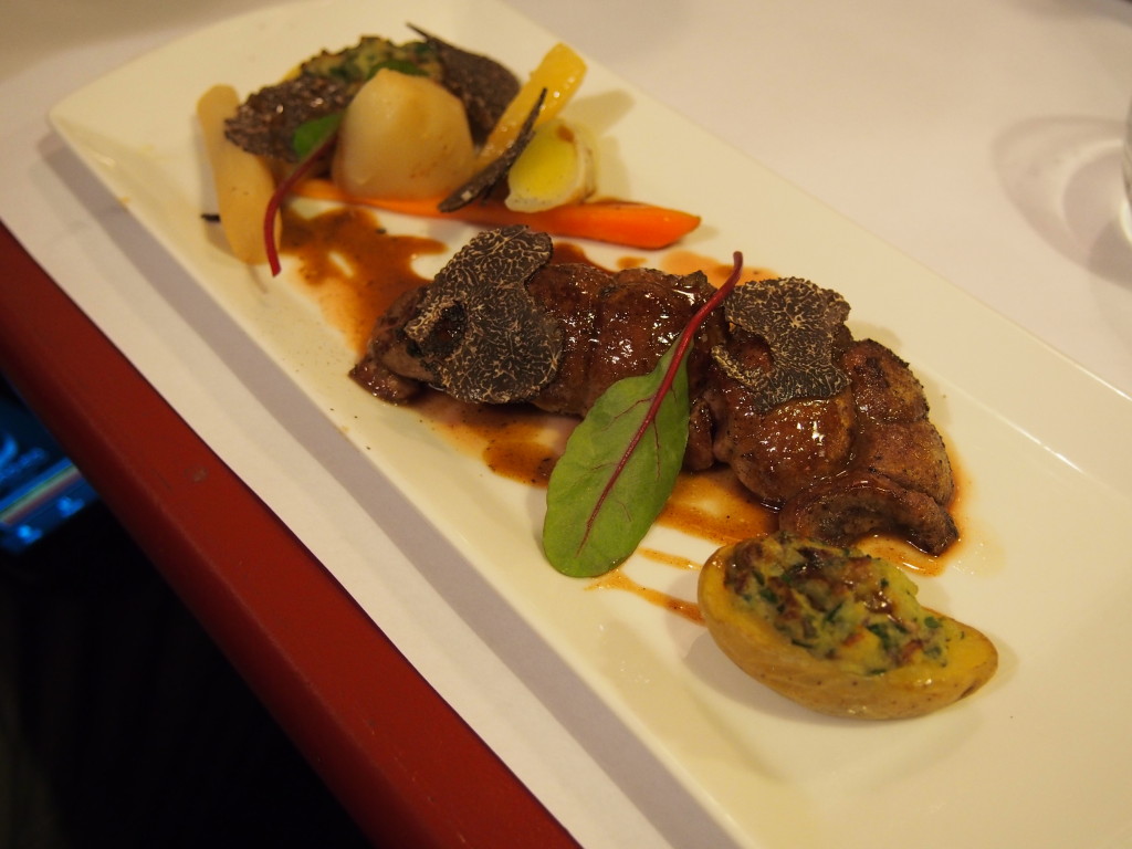 Kidneys with shaved black truffles!