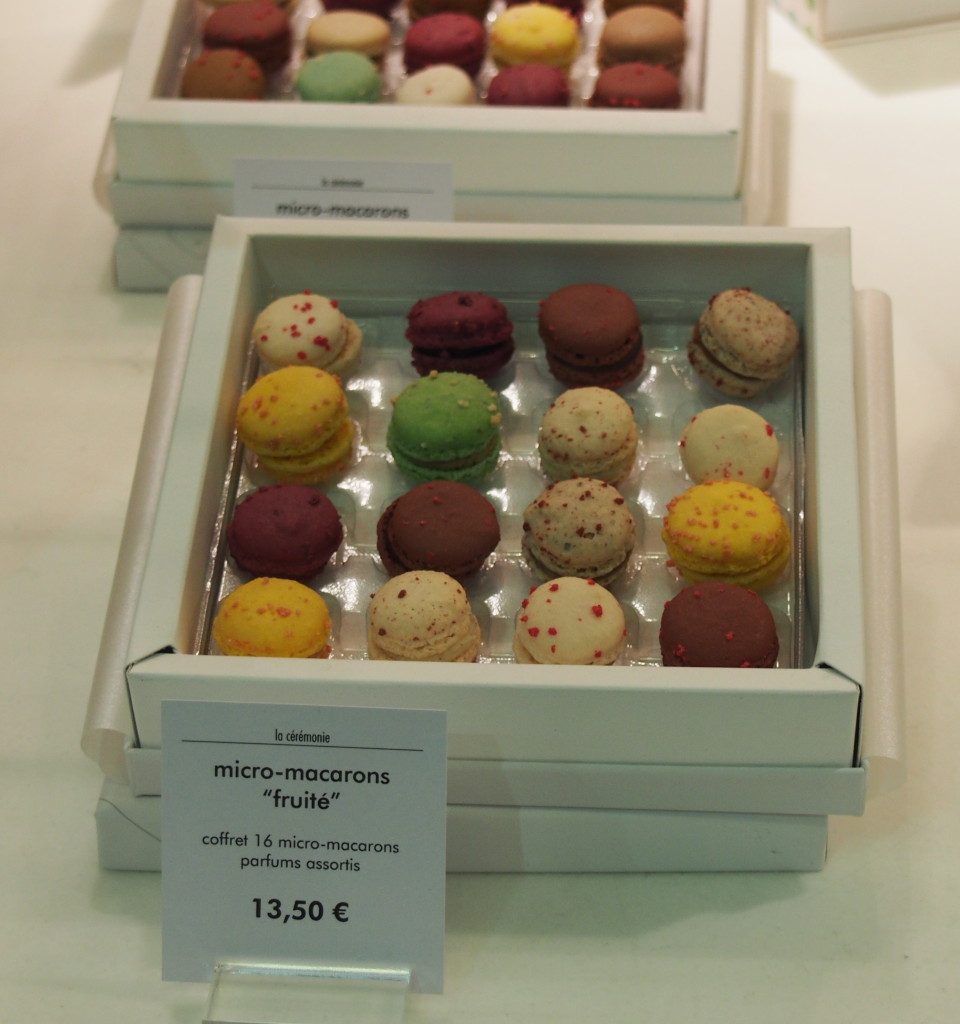Mini macaroons in Les Halles, Lyon France
