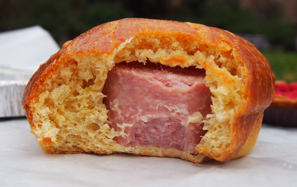 Sausage in Brioche- the grown-up version of a pig in a blanket in Lyon