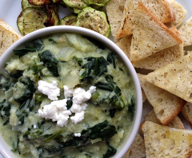 spinach cauliflower dip