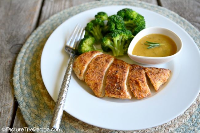 Almond Crusted Chicken with Maple Dijon Sauce (Gluten-Free)