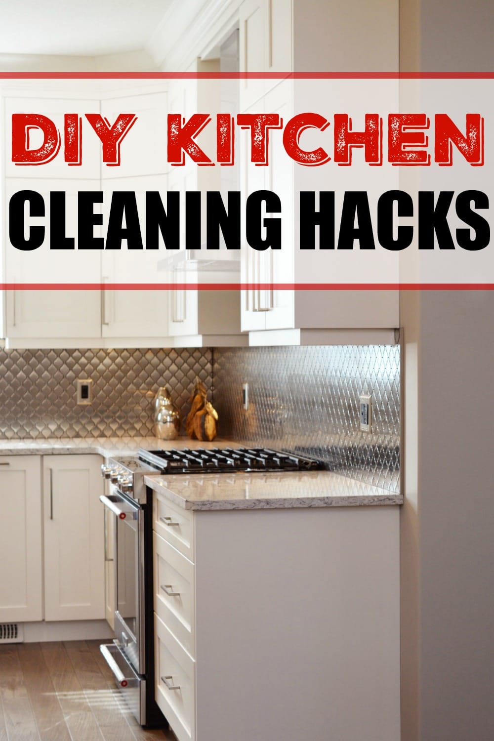 I'm always looking for simple ways to keep my kitchen clean. Cleaning hacks that don't use harmful cleaners are a huge win!!