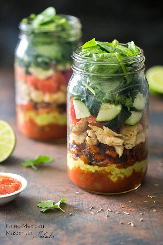 Mason jars are great for work lunches!