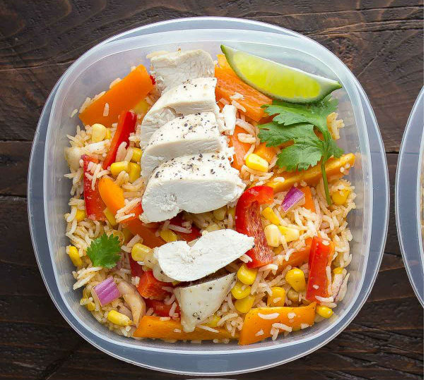 Chicken Fajita Lunch Bowls