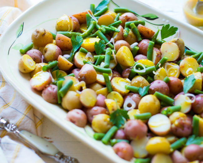 Honey - Mustard Green Bean Potato Salad