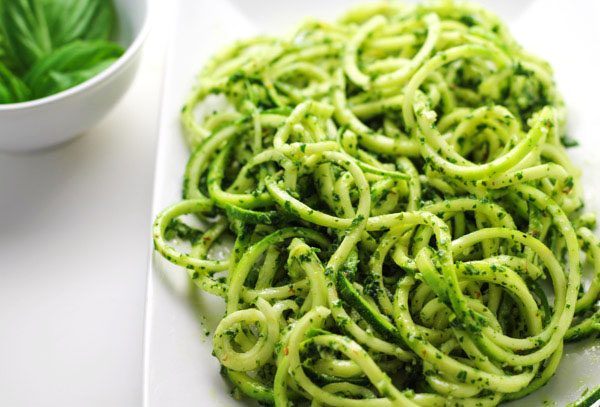 Vegan Kale Pesto with Zucchini Noodles