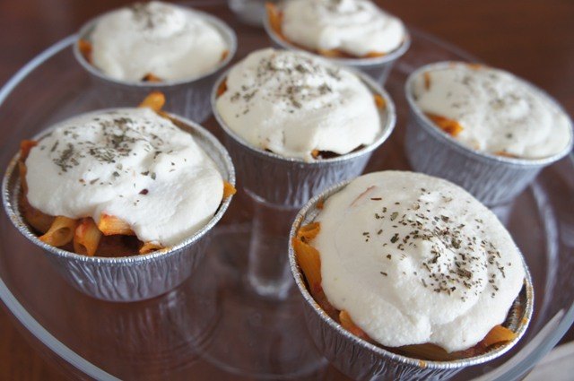 Baked Ziti Cupcakes