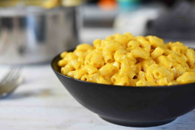 Kraft-Style Mac & Cheese With Cauliflower and Sweet Potato
