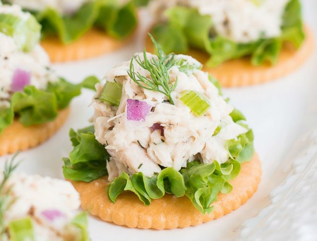 Tuna Salad on Crackers