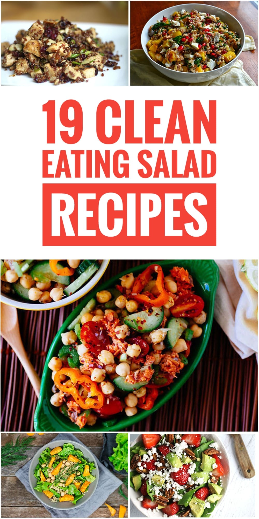 I love salads but I have been amazed by some of the ingredients in a few of my favorite recipes. This post has some tasty clean eating salads for the healthy salad lover!