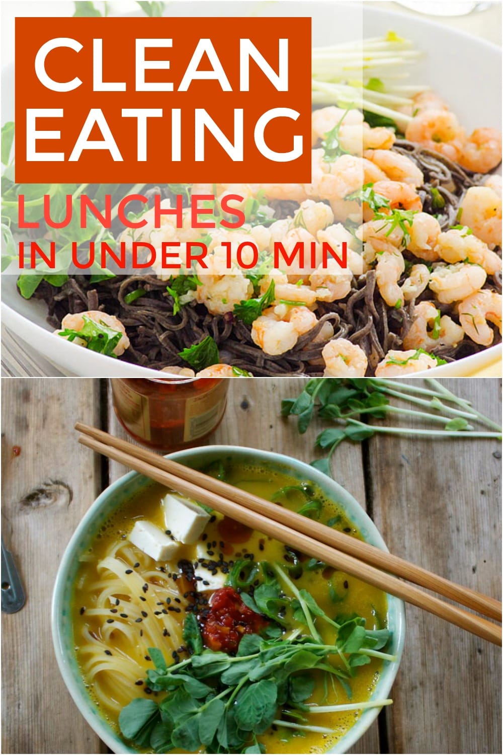 If you feel like healthy meals often take too long to cook then check out these recipes. These clean eating recipes are perfect for a quick lunch!