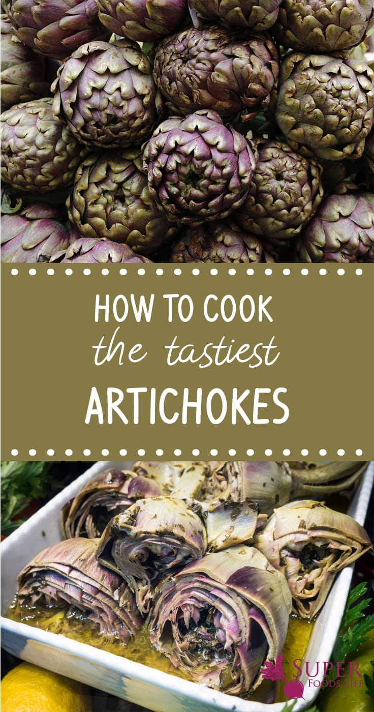 I had no idea how to cook artichokes. I love artichokes but they have always intimidated me! Turns out they are quite easy to cook!