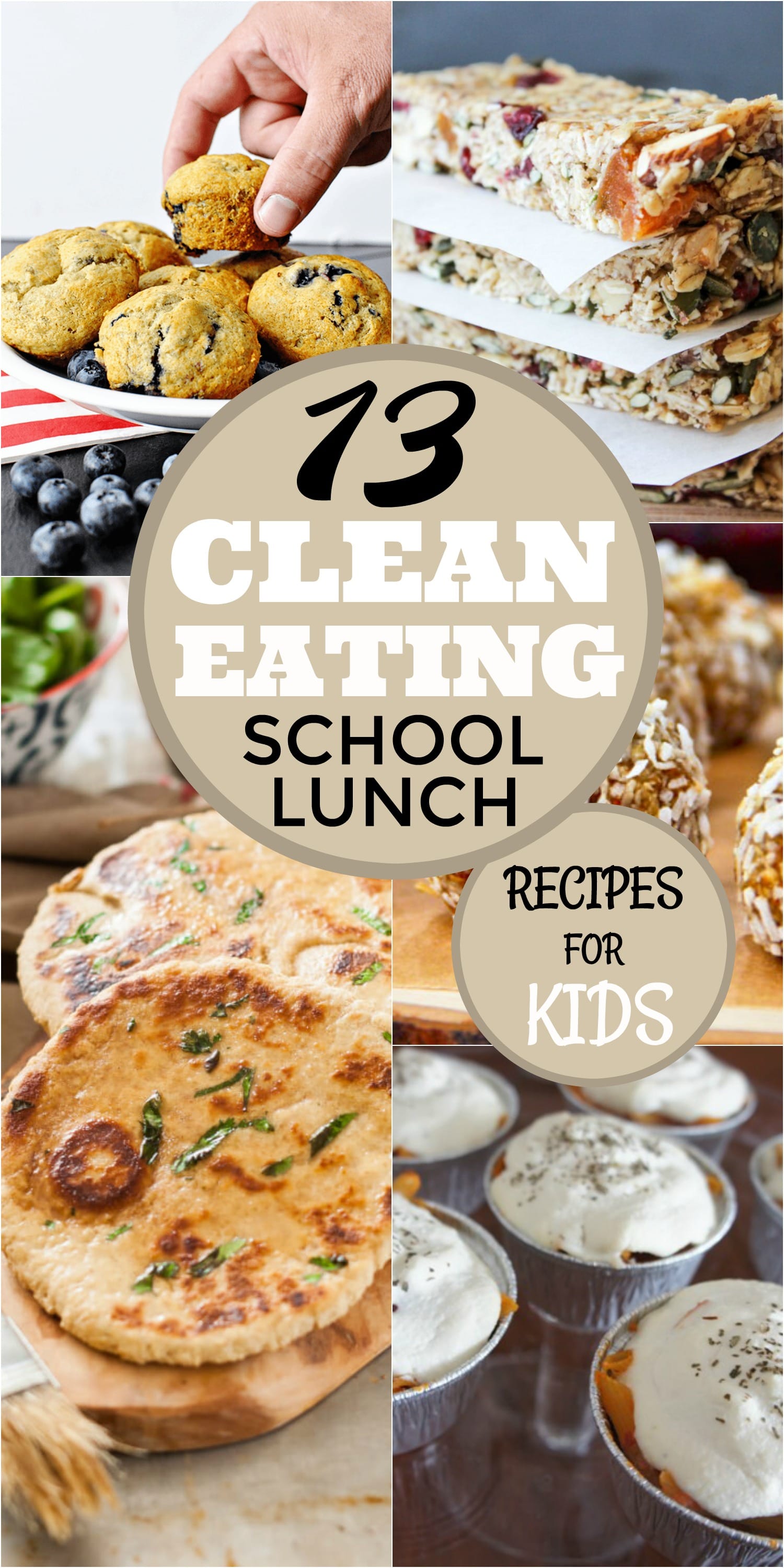 Healthy and tasty school lunch recipes that your kids will actually love! Check out these clean eating school lunch recipes!