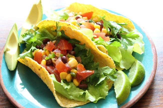 Delicious Organic Vegetarian Taco