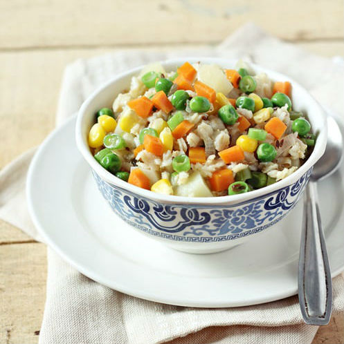 Savory Oatmeal Porridge with Vegetables
