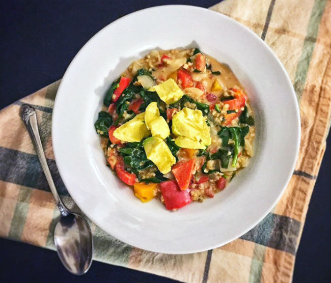 Vegan Savory Steel Cut Oats