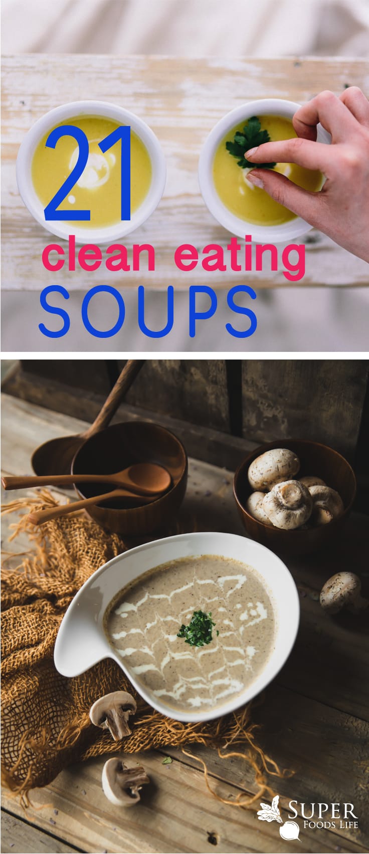 Awesome clean eating soup recipes! If you like soups then you'll love these healthy soup recipes!