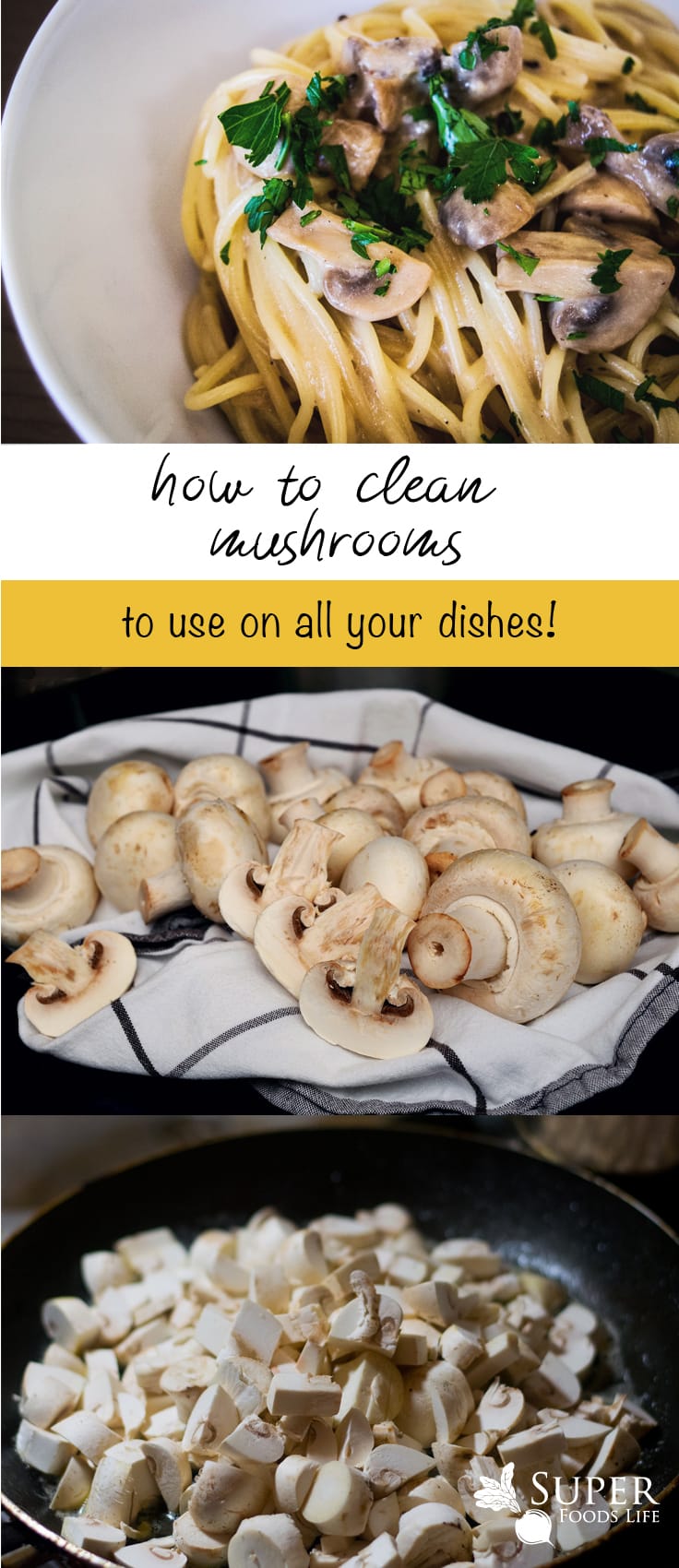 Ever wondered how to clean mushrooms? It's easy!!
