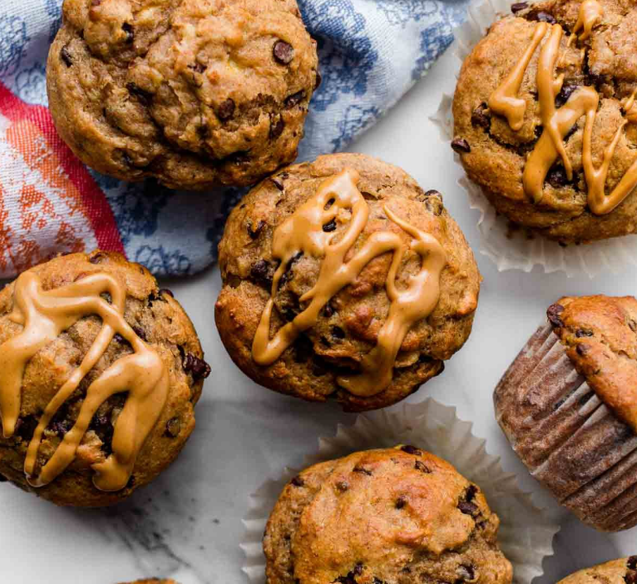 Peanut Butter Banana Muffins